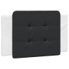 Coussin de tête de lit Zadar noir et blanc 90 cm similicuir 619716619716