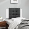 Coussin de tête de lit Zadar noir et blanc 90 cm similicuir 619716619716