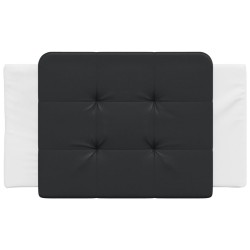 Coussin de tête de lit Zadar noir et blanc 90 cm similicuir 619716619716