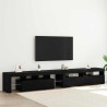 Meuble TV 3 pcs Chêne noir 260 x 37 x 40 cm Bois d'ingénierie 619719619719