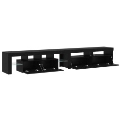 Meuble TV 3 pcs Chêne noir 260 x 37 x 40 cm Bois d'ingénierie 619719619719