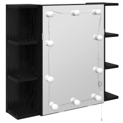 Armoire Miroir Chêne noir 70 x 16,5 x 60 cm Bois d'ingénierie 619720619720
