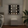 Armoire Miroir Chêne noir 70 x 16,5 x 60 cm Bois d'ingénierie 619720619720