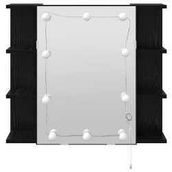 Armoire Miroir Chêne noir 70 x 16,5 x 60 cm Bois d'ingénierie 619720619720
