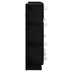 Armoire Miroir Chêne noir 70 x 16,5 x 60 cm Bois d'ingénierie 619720619720