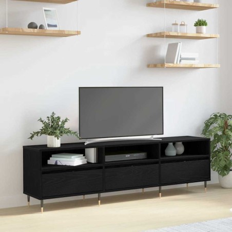 Meuble TV Chêne noir 150 x 30 x 45 cm Bois d'ingénierie 619724619724
