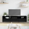 Meuble TV Chêne noir 150 x 30 x 45 cm Bois d'ingénierie 619724619724