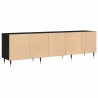 Meuble TV Chêne noir 150 x 30 x 45 cm Bois d'ingénierie 619724619724