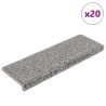 Tapis d'escalier lot de 20 65 x 21 x 4 cm gris à bords rectangulaires 619726619726