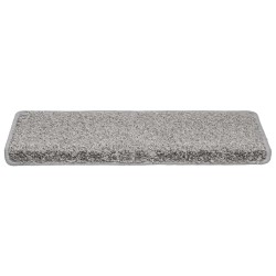 Tapis d'escalier lot de 20 65 x 21 x 4 cm gris à bords rectangulaires 619726619726