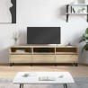 Meuble TV chêne sonoma 150x30x44,5 cm bois d'ingénierie 619732619732