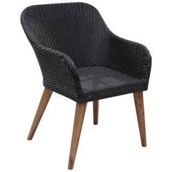 Ensemble à manger de jardin 5 pcs Noir 619733619733