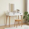 Ensemble de Coiffeuse FAUSKE 2 pcs Blanc 100 x 50 x 143 cm 619735619735