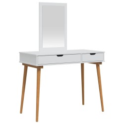 Ensemble de Coiffeuse FAUSKE 2 pcs Blanc 100 x 50 x 143 cm 619735619735