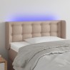 Tête de lit à LED Cappuccino 103x16x78/88 cm Similicuir 619739619739