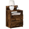 Tables de chevet 2 pcs avec 2 tiroirs chêne fumé 40x33x60 cm 619740619740