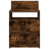 Tables de chevet 2 pcs avec 2 tiroirs chêne fumé 40x33x60 cm 619740619740