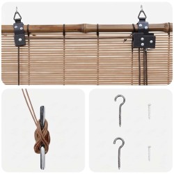 Store enrouleur Marron 160 x 220 cm Bambou 619742619742