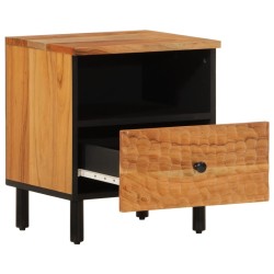 Tables de chevet 2 pcs 40x33x46 cm Bois d'acacia massif 619744619744