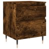 Tables de chevet 2 pcs chêne fumé 40x35x50 cm bois ingénierie 619745619745
