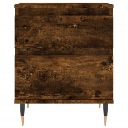 Tables de chevet 2 pcs chêne fumé 40x35x50 cm bois ingénierie 619745619745
