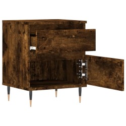Tables de chevet 2 pcs chêne fumé 40x35x50 cm bois ingénierie 619745619745