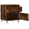 Tables de chevet 2 pcs chêne fumé 40x35x50 cm bois ingénierie 619745619745