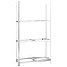 Porte-pneus à 3 niveaux Argenté 110x40x200 cm Acier 619746619746