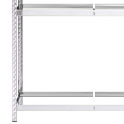 Porte-pneus à 3 niveaux Argenté 110x40x200 cm Acier 619746619746