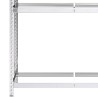 Porte-pneus à 3 niveaux Argenté 110x40x200 cm Acier 619746619746