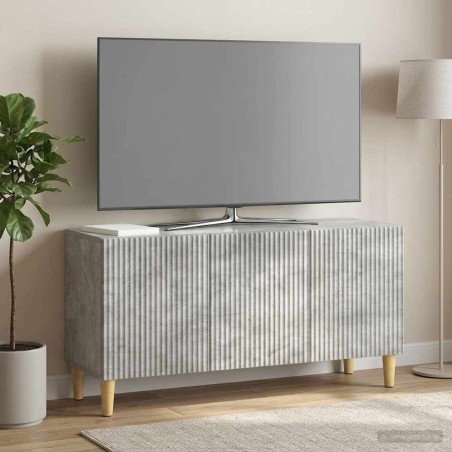 Meuble TV Gris béton 99 x 34,5 x 50 cm Bois d'ingénierie 619750619750