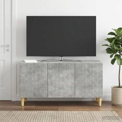 Meuble TV Gris béton 99 x 34,5 x 50 cm Bois d'ingénierie 619750619750