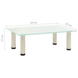 Meuble TV Givré 40x35x17 cm Verre trempé 619751619751