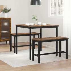 Table de salle à manger / Table de repas 80 x 80 x 75 cm MÉTAL 619752619752