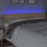 Tête de lit à LED Crème 200x5x78/88 cm Tissu 619758619758