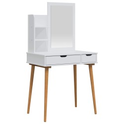Ensemble de Coiffeuse FAUSKE 3 pcs Blanc 76 x 50 x 143 cm 619767619767