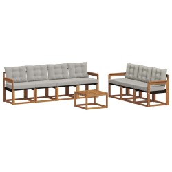 Ensemble de canapés d'extérieur 8 pcs Gris Naturel et Clair 619770619770