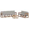 Ensemble de canapés d'extérieur 8 pcs Gris Naturel et Clair 619770619770