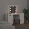 Ensemble de coiffeuse avec LED Blanc Bois de pin solide 619771619771