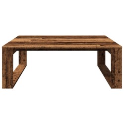 Table basse vieux bois 100x100x35 cm bois d'ingénierie 619776619776