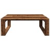 Table basse vieux bois 100x100x35 cm bois d'ingénierie 619776619776
