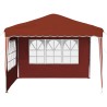 Tente de fête pop-up 288 x 288 x 245 cm Terre cuite 619780619780