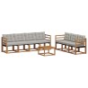 Ensemble de canapés d'extérieur 8 pcs Gris Naturel et Clair 619784619784