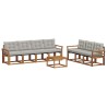 Ensemble de canapés d'extérieur 8 pcs Gris Naturel et Clair 619786619786