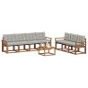 Ensemble de canapés d'extérieur 8 pcs Gris Naturel et Clair 619786619786