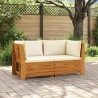 Ensemble de canapés d'extérieur avec coussin 2 Pièce Marron 619789619789