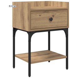 Table de chevet Chêne artisanal 40 x 29 x 60 cm 619792619792