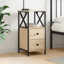 Table de chevet chêne sonoma 34x35,5x70 cm bois d'ingénierie 619793619793