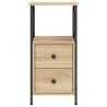 Table de chevet chêne sonoma 34x35,5x70 cm bois d'ingénierie 619793619793