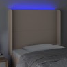 Tête de lit à LED Cappuccino 103x16x118/128 cm Similicuir 619794619794